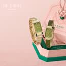 LOLA ROSE罗拉玫瑰方糖小绿表手表女士百搭女表母亲节礼物520送女朋友礼物