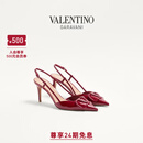 华伦天奴VALENTINO[礼物]女士 VLOGO SIGNATURE 高跟鞋 深红色（建议选小半码） 37.5
