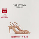 华伦天奴VALENTINO[礼物]女士 VLOGO SIGNATURE 漆皮高跟鞋 肉桂粉色（建议选小半码） 37