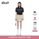 DZZIT【爆款补单】地素短裤早春压褶工艺裙裤设计学院风女 浅卡其色 S