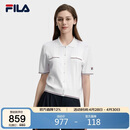 FILA 斐乐官方女子编织衫2026夏季基础百搭短装休闲短袖上衣