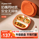 世喜宝宝硅胶餐盘婴儿分格儿童餐盘吸盘一体自主进食吃饭辅食餐具学生