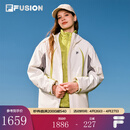 FILA FUSION斐乐潮牌女士棉服两件套2026春新款休闲宽松保暖外套 云白色-WT S 160/80A/S