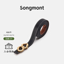 Songmont山下有松女士腰带双面自由搭配裤带头层牛皮装饰皮带 环环相扣M码 现货