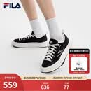 FILA 斐乐官方男鞋FOSSO 1+帆布鞋2026夏新款岩行鞋 1+时尚休闲鞋 黑/奶白-BG 42