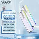 阿斯加特（Asgard）32GB(16GBx2) DDR5 6000 台式机内存条 女武神·瓦尔基里II代 RGB灯条 海力士A-die CL28 极地白