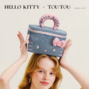 toutou2026新款hellokitty牛仔化妆包洗漱收纳相机包520生日礼物送女友
