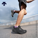 迪桑特（DESCENTE）RUNNING系列男女款EASE AIR WIRE缓震透气轻便跑鞋 D6231RRN22-男子-BK-黑色 42