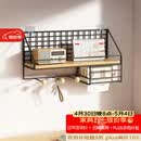 安尔雅免打孔墙上置物架客厅墙面卧室床头收纳架墙壁挂式隔板路由器架子