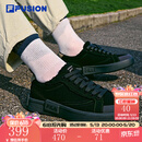 FILA FUSION斐乐帆布鞋男鞋拼接时尚黑色板鞋男运动帆布鞋子男 黑/斑皮棕-BB 42
