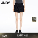 江南布衣（JNBY）【商场同款】26春夏新品短裤灯笼裤日常宽松休闲棉质5Q3E14360 001/本黑 S