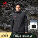 猛犸象（MAMMUT）【红标】Macun 2.0 男士户外防泼水连帽夹克外套软壳 黑色 L