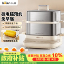 小熊（Bear）煮蛋器 蒸蛋器 自动断电不锈钢 电蒸锅小型2-3人用 智能早餐机神器 ZDQ-E12L6