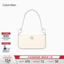 Calvin Klein【520礼物】腋下包休闲通勤包包字母拉链CK女包单肩法棍包