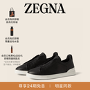 Zegna[礼物]【明星同款】杰尼亚男鞋Triple Stitch™SECONDSKIN休闲鞋 黑色 44 (10)