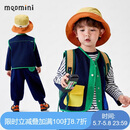 MQDMINI童装儿童牛仔马甲春季男女童马甲内搭外穿背心坎肩 三色机能马甲