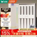 双枪100%纯钛筷子 家用高档金属筷钛质中空防烫防滑轻量便携餐具套装