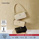Calvin Klein【母亲节礼物】腋下包休闲通勤包包字母拉链CK女包单肩法棍包