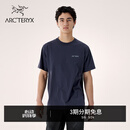 ARC'TERYX始祖鸟 KRAGG SL COTTON BLURRED BIRD SS 男子 棉质短袖T恤 BLACK SAPPHIRE/蓝黑色 M