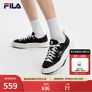 FILA 斐乐官方男鞋FOSSO 1+帆布鞋2026夏新款岩行鞋 1+时尚休闲鞋 黑/奶白-BG 42