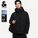 杰克·琼斯（JACK&JONES）男士羽绒服合集 225412004E40黑色 L （180）