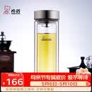 希诺双层玻璃杯男家用商务办公泡茶杯子过滤车载水杯XN-9607 410mL