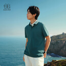 KOLON SPORT/可隆户外吸湿速干T恤 男士抗菌珠地POLO衫 LHPT6MTT25-IN 青墨色 XL 180/100A