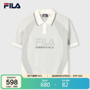 FILA 斐乐官方女子编织衫2026夏季新款时尚休闲舒适短袖POLO上衣