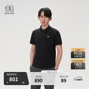 KOLON SPORT/可隆SECO POLO衫  男士户外抗菌防晒UPF50+吸湿速干T恤 LHPT6MTT23-BK 黑色 XL 180/100A