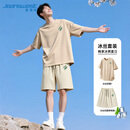 Jeanswest真维斯速干运动套装男士健身运动服冰丝凉感跑步青年短袖短裤男