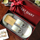 野兽日记 BEASTDAIRY【光影故事】结婚礼物咖啡杯盒套装骨瓷轻奢高档乔迁订新婚送纪念