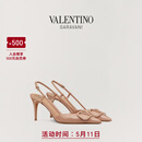 华伦天奴VALENTINO[礼物]女士 VLOGO SIGNATURE 漆皮高跟鞋 肉桂粉色（建议选小半码） 37