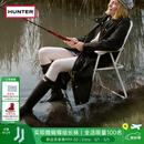 HUNTER雨靴户外露营女鞋惠灵顿经典英伦防水防滑骑士靴女长筒女靴高筒靴 哑光黑色/BLK 38