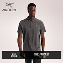 ARC'TERYX始祖鸟 CORMAC POLO SS 轻量 男子 短袖POLO衫 BLACK HEATHER/黑灰色 M