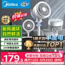 美的（Midea）【暴风循环】空气循环扇大风量摇头电风扇家用台式落地扇轻音卧室节能小风扇柔风轻羽扇 FGA24TQ