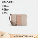 蔻驰（COACH）【品牌直供】女士小号手拿包手腕包PVC配皮革CW854礼物