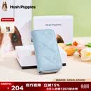 暇步士（Hush Puppies）女士钥匙包时尚简约收纳包菱格零钱包便携卡包送女友生日礼物