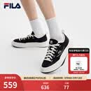 FILA 斐乐官方男鞋FOSSO 1+帆布鞋2026夏新款岩行鞋 1+时尚休闲鞋 黑/奶白-BG 42