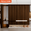 AIEGLE定制实木衣柜胡桃木中古风大容量收纳柜 胡桃木