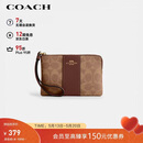 蔻驰（COACH）【品牌直供】女士小号手拿包手腕包棕色CW854礼物