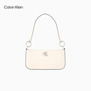 Calvin Klein【母亲节礼物】腋下包休闲通勤包包字母拉链CK女包单肩法棍包