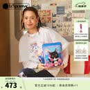 LeSportsac乐播诗新款NEWNEW联名系列可爱猫ipad平板收纳包手拿包送母亲 牛牛与乌冬通电话