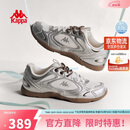 卡帕（Kappa）女鞋芭蕾德训鞋子女2026新薄款夏季透气休闲运动鞋小白鞋女银色38