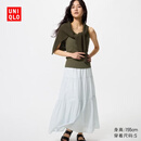 优衣库常规款女装层叠长裙半身裙26春夏新款484820 484822 484821 484821/62粉蓝色(条纹) S