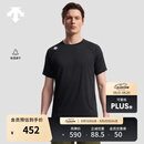 迪桑特（DESCENTE）TRAINING系列男士ACTIVE吸湿速干圆领短袖针织衫 BK-黑色 L (175/96A)