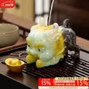 八千行茶宠创意摆件变色貔貅可养吸财招财功夫茶具配件茶桌茶台茶盘