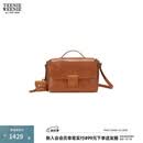 Teenie Weenie小熊女装包包26春夏新款简约时尚复古优雅斜跨邮差包 棕色 FRE