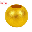 白静美珠宝黄金串珠配饰足金999硬金金珠配珠隔珠路路通散珠 3mm特供金珠单颗