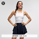 lululemon丨Ebb to Street 女士短款工字运动背心 内置内衣 LW1CJUS 白色 S /6