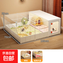 豚鼠荷兰猪宠物笼子专用宠物围栏超大蜜袋鼯芦丁鸡家养室内饲养笼 【105*70*35】基础款2件套